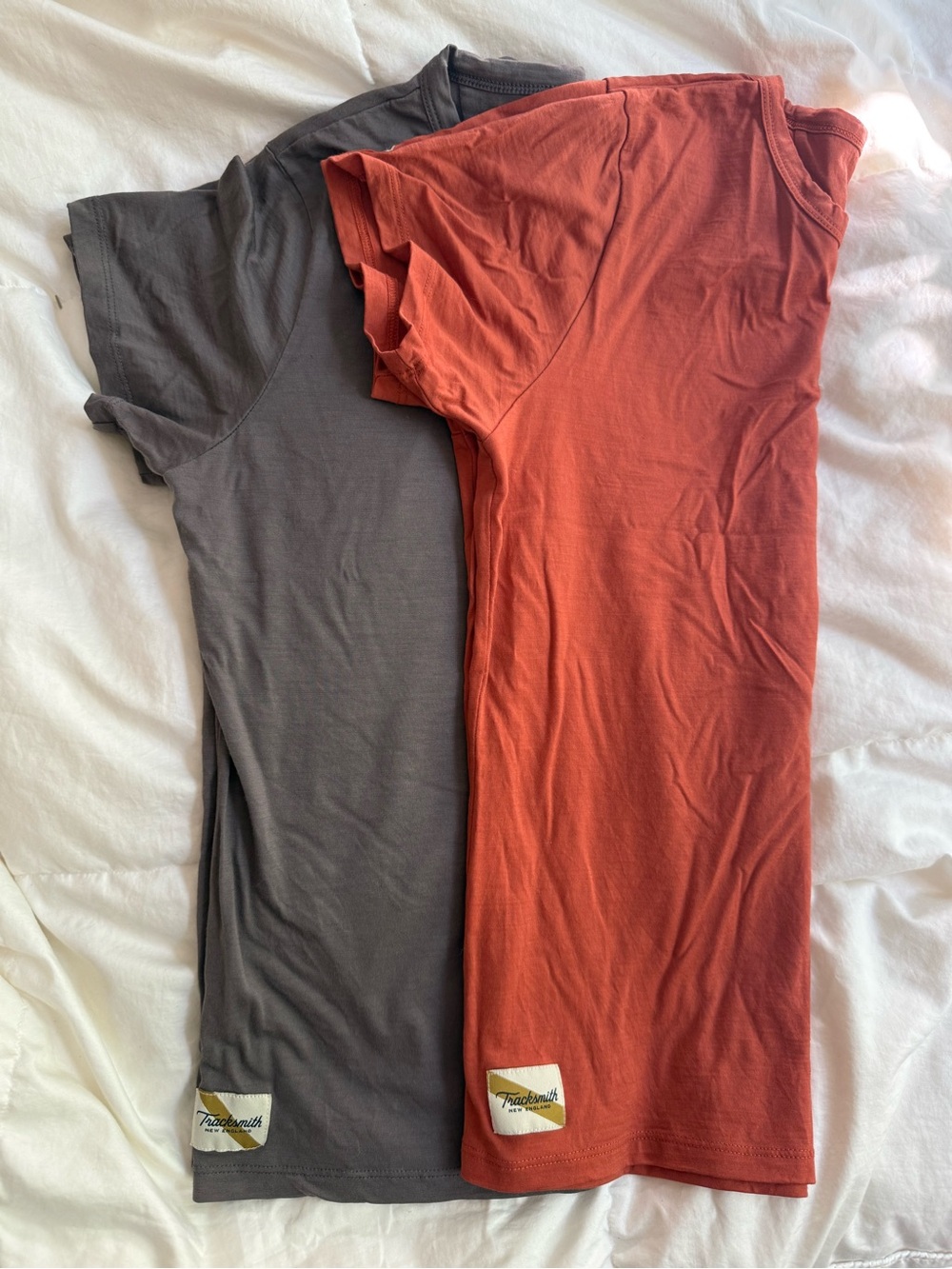 Two (2) Tracksmith OG Harrier tees